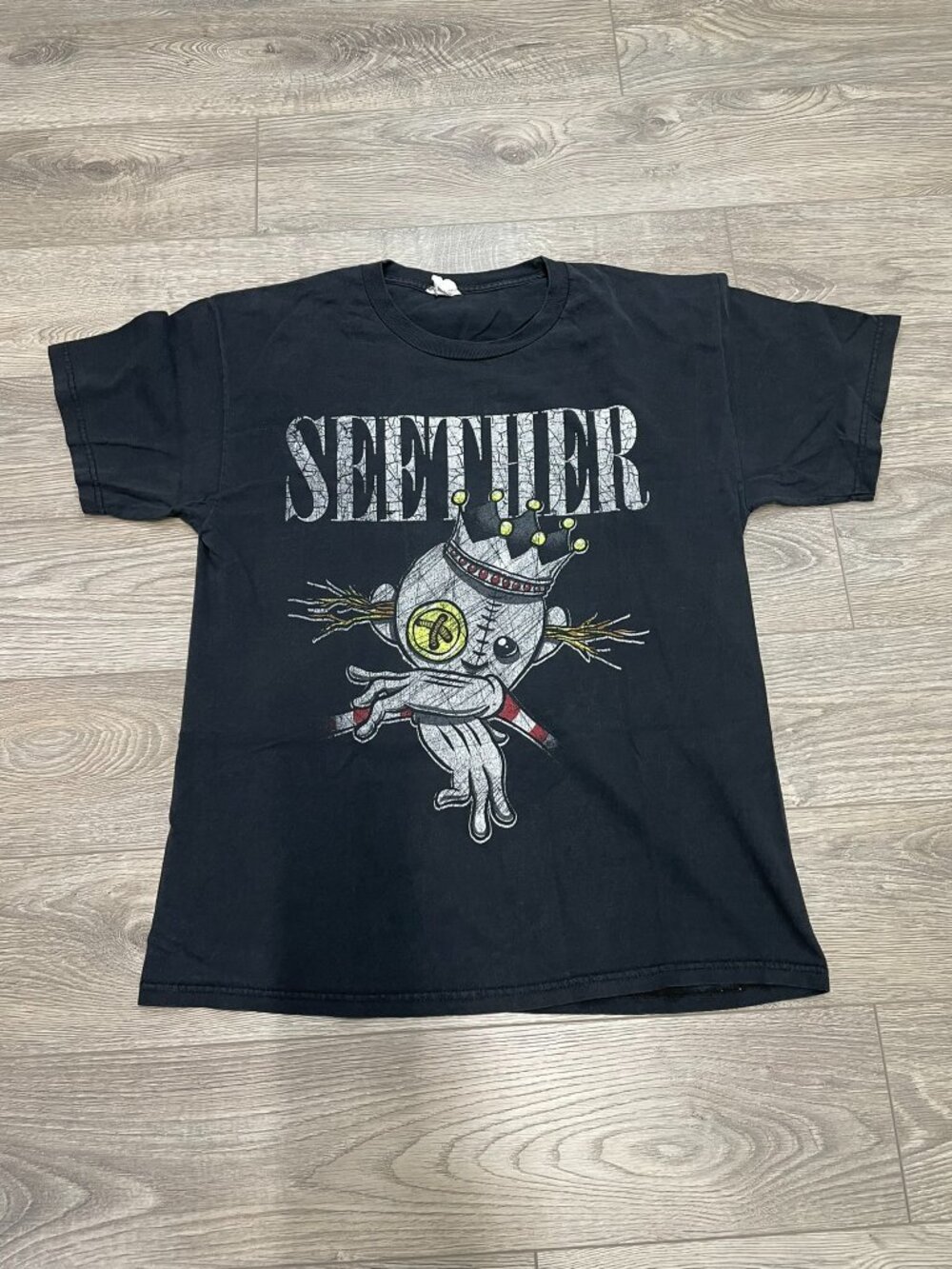 Vintage 2014 Seether Band Tour T-Shirt Alstyle Size Large Rock Grunge Merch
